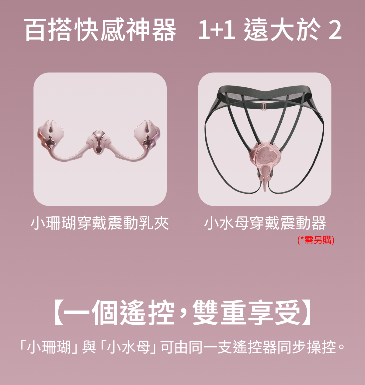 UEROS,你的愛神 UEROS,UEROS 小珊瑚,UEROS 小珊瑚穿戴震動乳夾,震動乳夾,乳夾,乳夾跳蛋,情趣用品,情趣玩具,成人用品