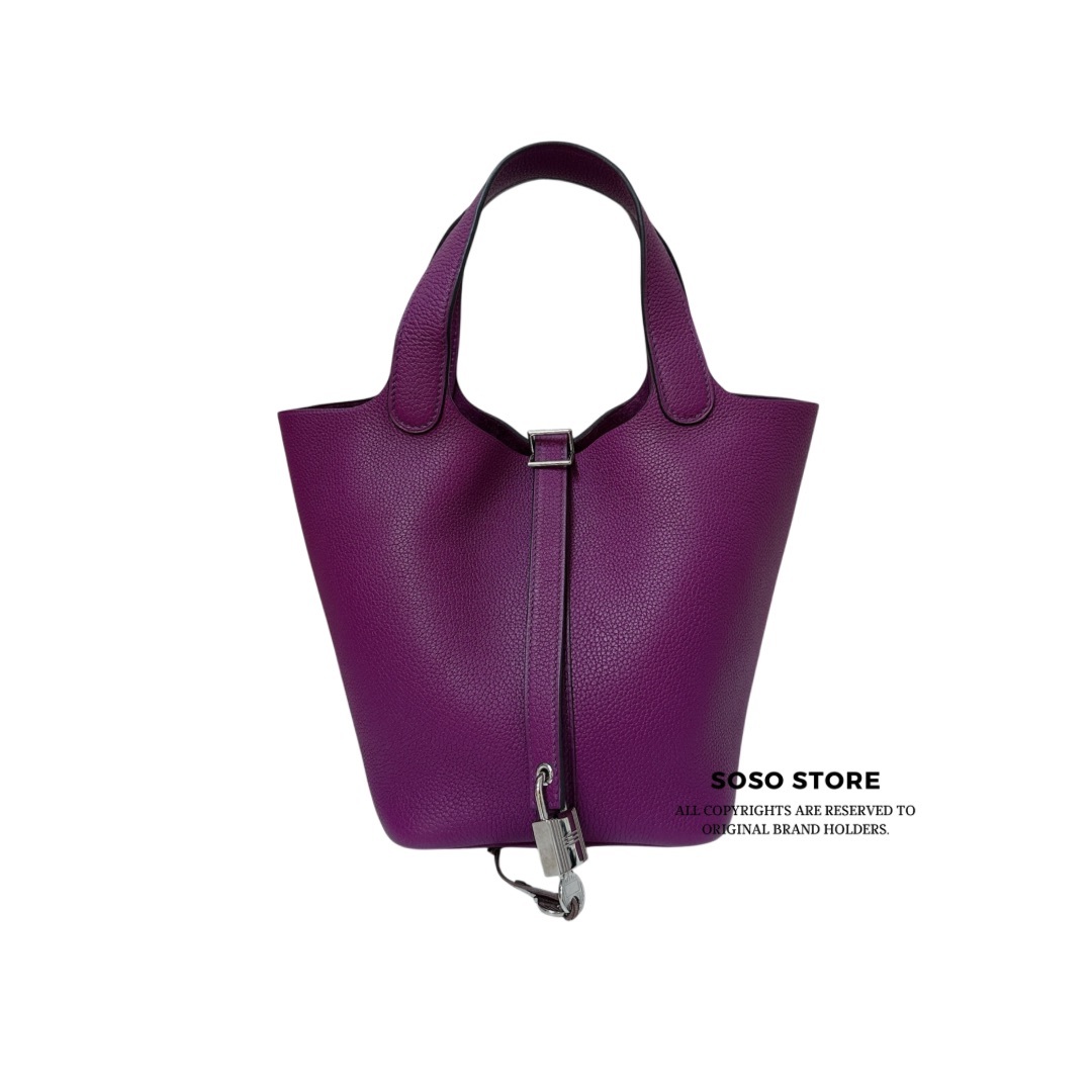 Hermes Picotin Lock 18 Bag - Anemone / SHW
