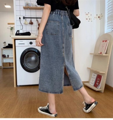 【直播】BUY LOVE BL0528890 中長牛仔裙