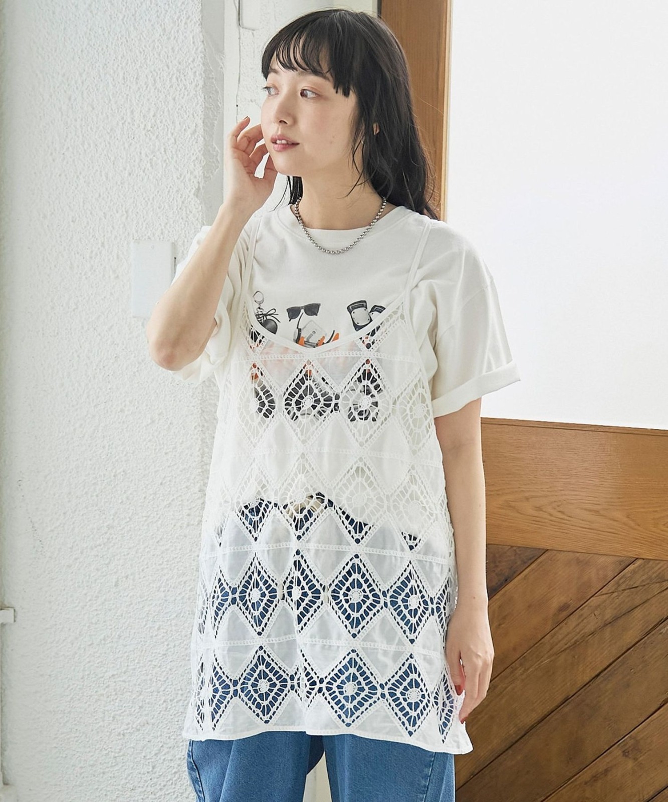 AL009 coen 雙向刺繡蕾絲吊帶胸衣 - FREESIZE