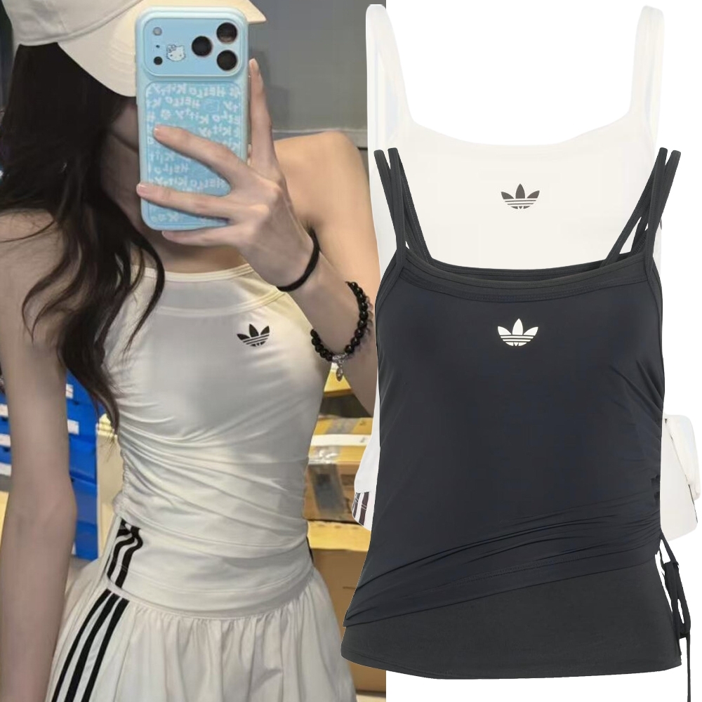 Adidas Originals Tank 背心 假兩件 細肩背心 小可愛 黑白色 [KW4524] [KW4525]
