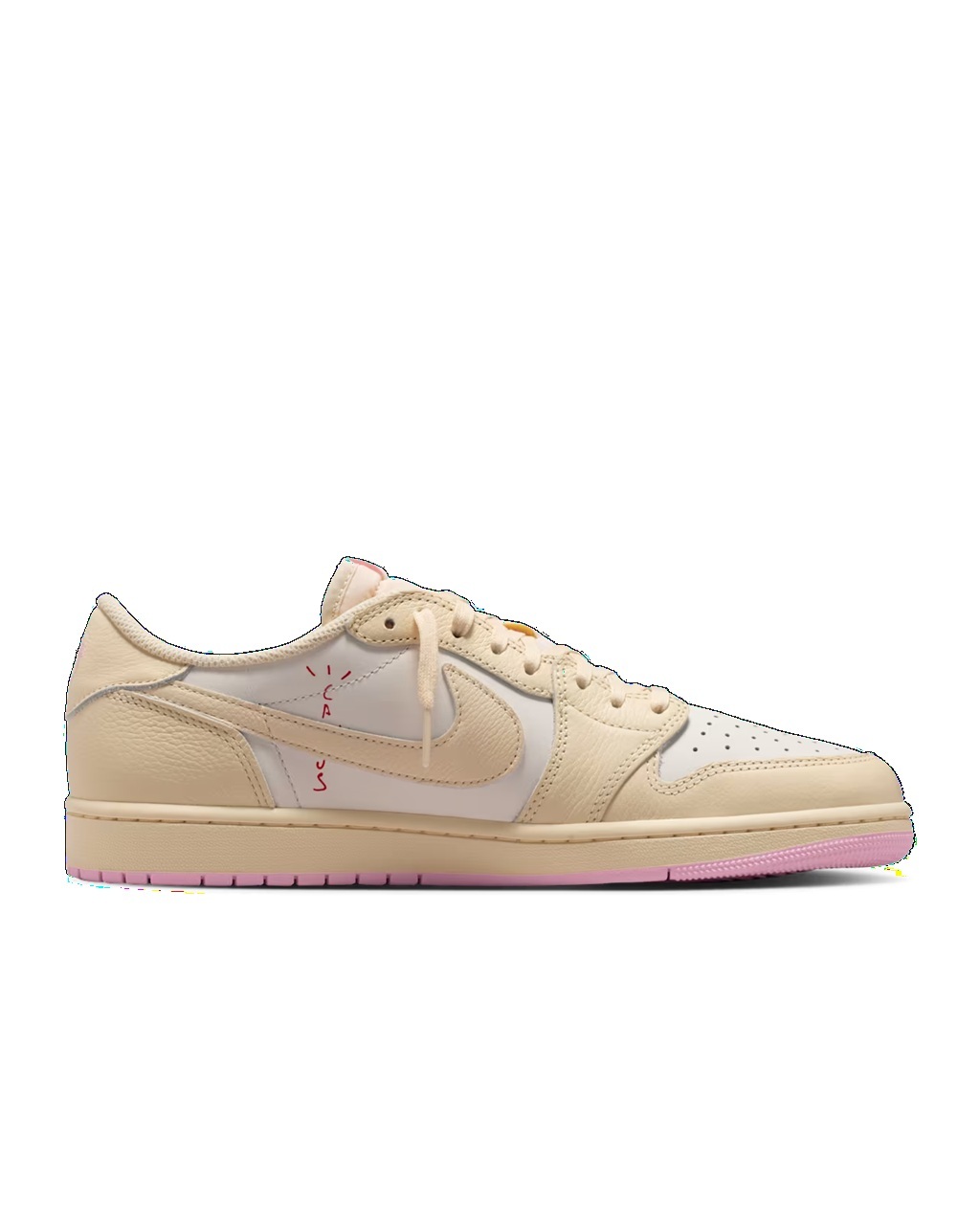 Air Jordan 1 Low x Travis Scott Muslin and Shy Pink