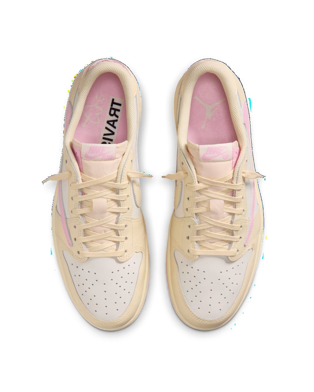 Air Jordan 1 Low x Travis Scott Muslin and Shy Pink
