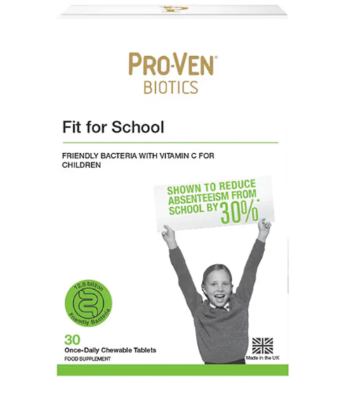 UK260530 - U4-英國 Pro-Ven Fit for School提升學童學習專注力益生菌(30 粒)升級版 食用保質期:05/2027 或以後