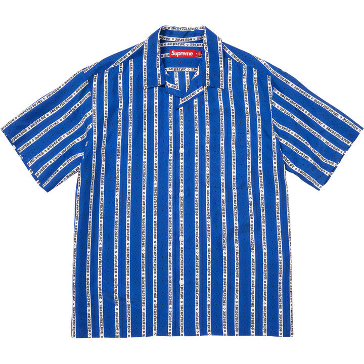 【Supreme】0530 WEEK 14發售Old English Stripe Silk S/S Shirt
