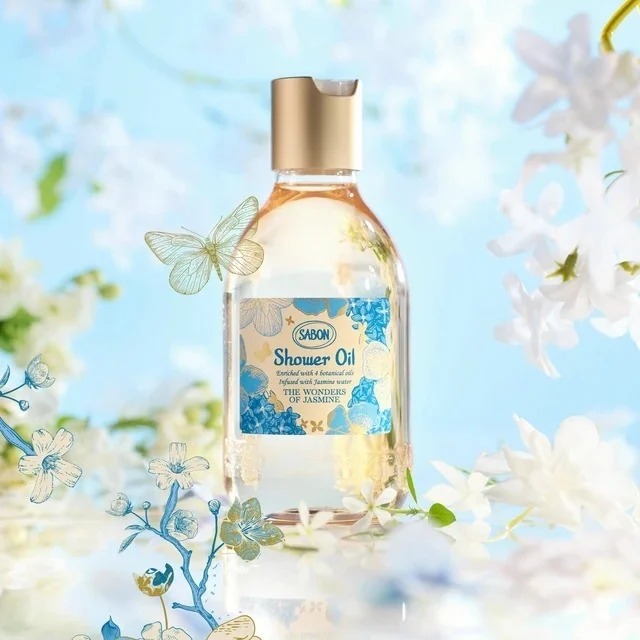 SABON限定璀璨茉莉沐浴油(300ml)