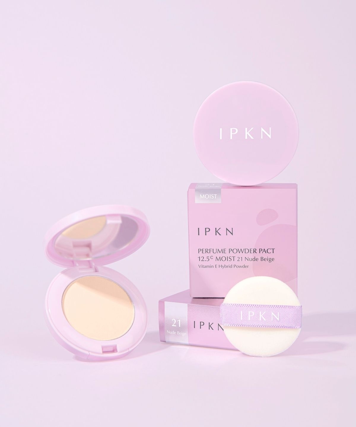 【隨身迷你版】IPKN 經典傳奇香氛柔焦控油粉餅 #21