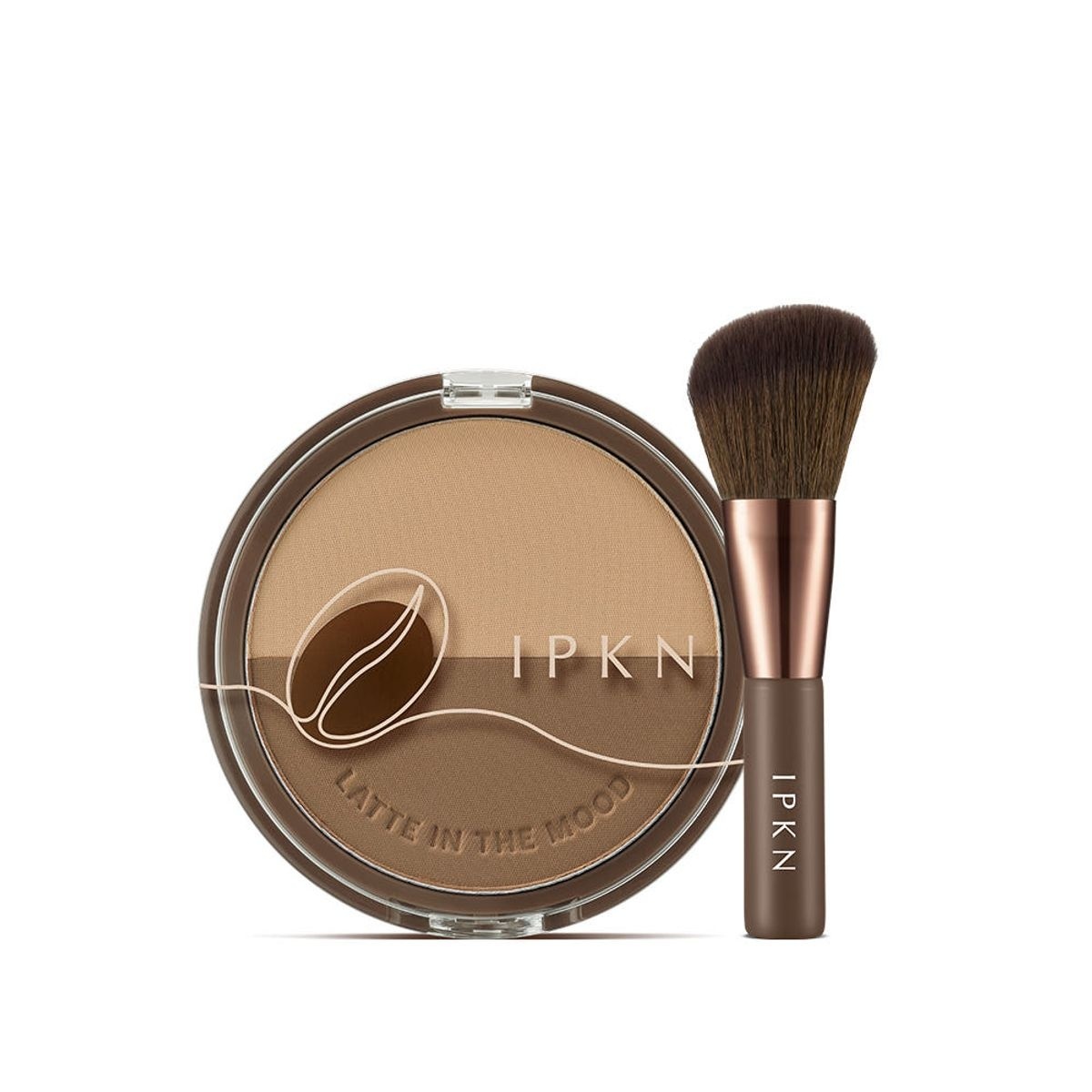 IPKN 拿鐵情調立體修容餅 (+專業修容刷)【2款色號】