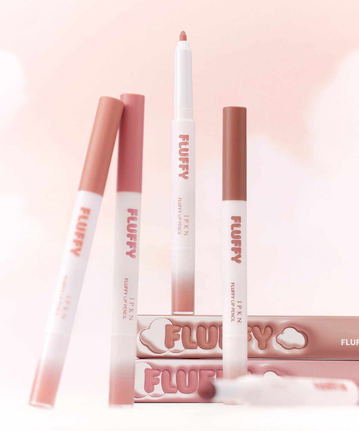 IPKN 軟綿塑型持色唇線筆 (+迷你唇膏)【8款色號】