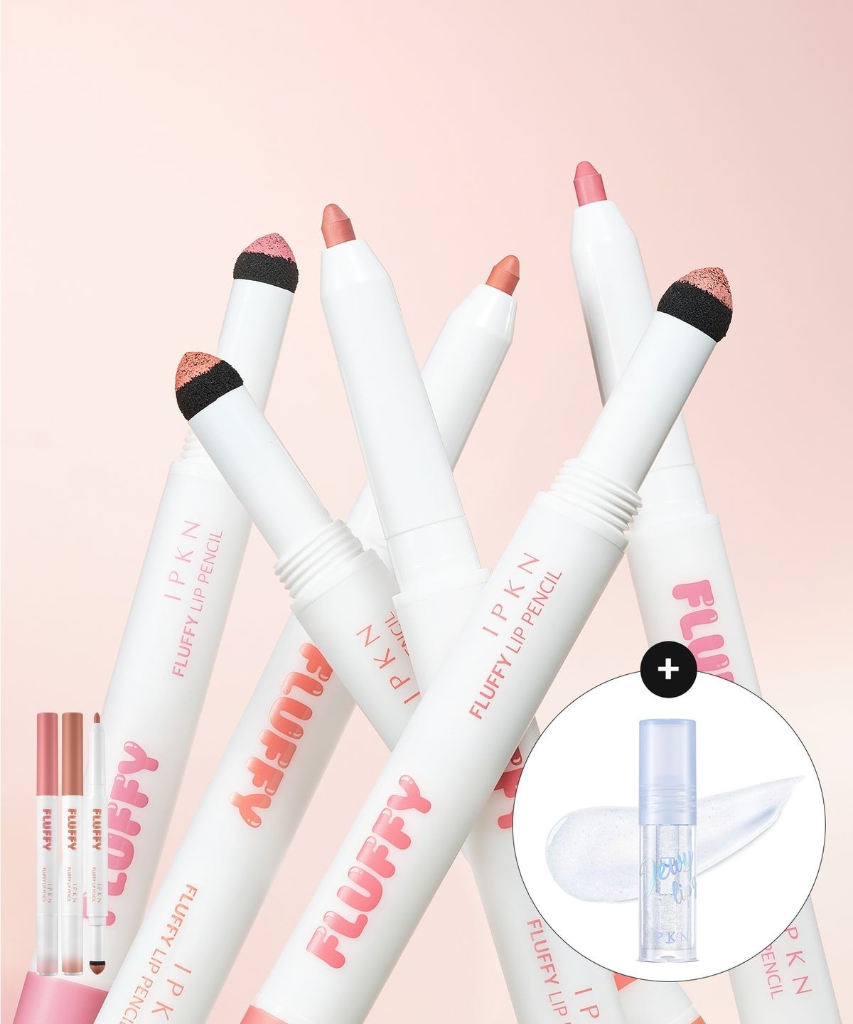 IPKN 軟綿塑型持色唇線筆 (+迷你唇膏)【8款色號】