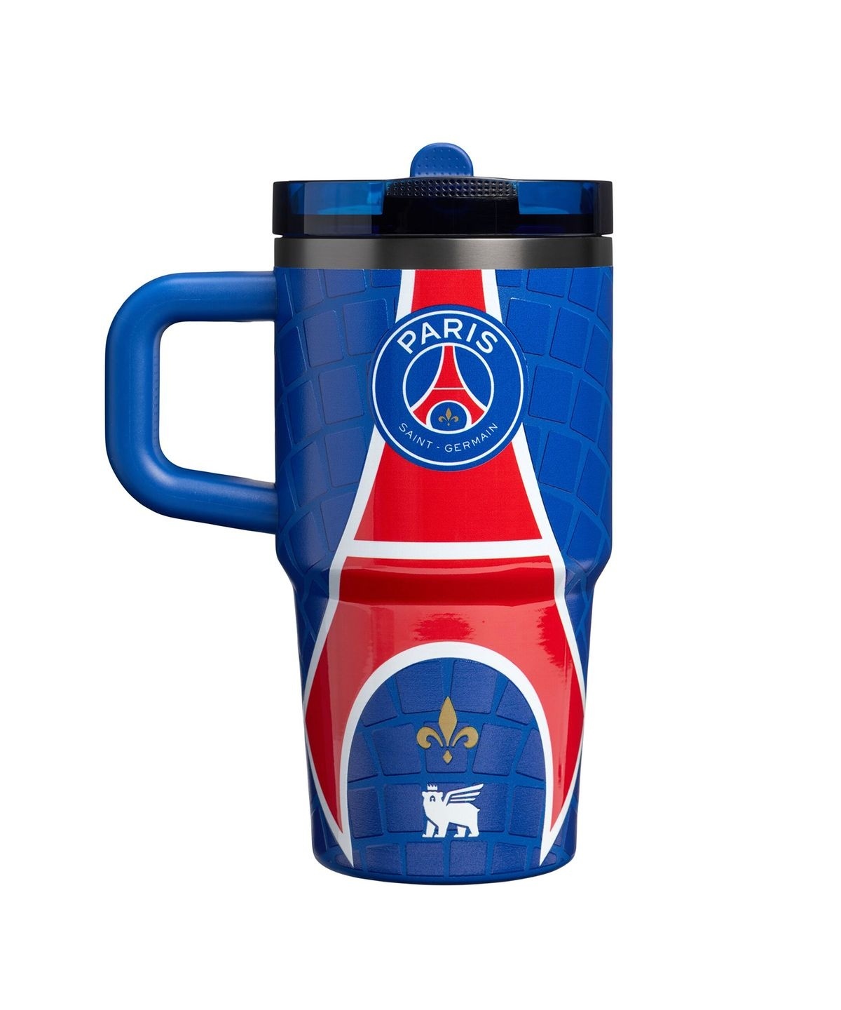 STANLEY 1913 x PARIS SAINT-GERMAIN PSG 聯名系列 Nouveau 扣環翻轉吸管不鏽鋼真空隨手杯 591ml