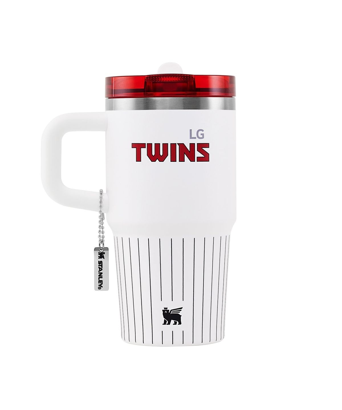 STANLEY 1913 x LG TWINS 聯名系列 Stripe 扣環翻轉吸管不鏽鋼真空隨手杯 591ml