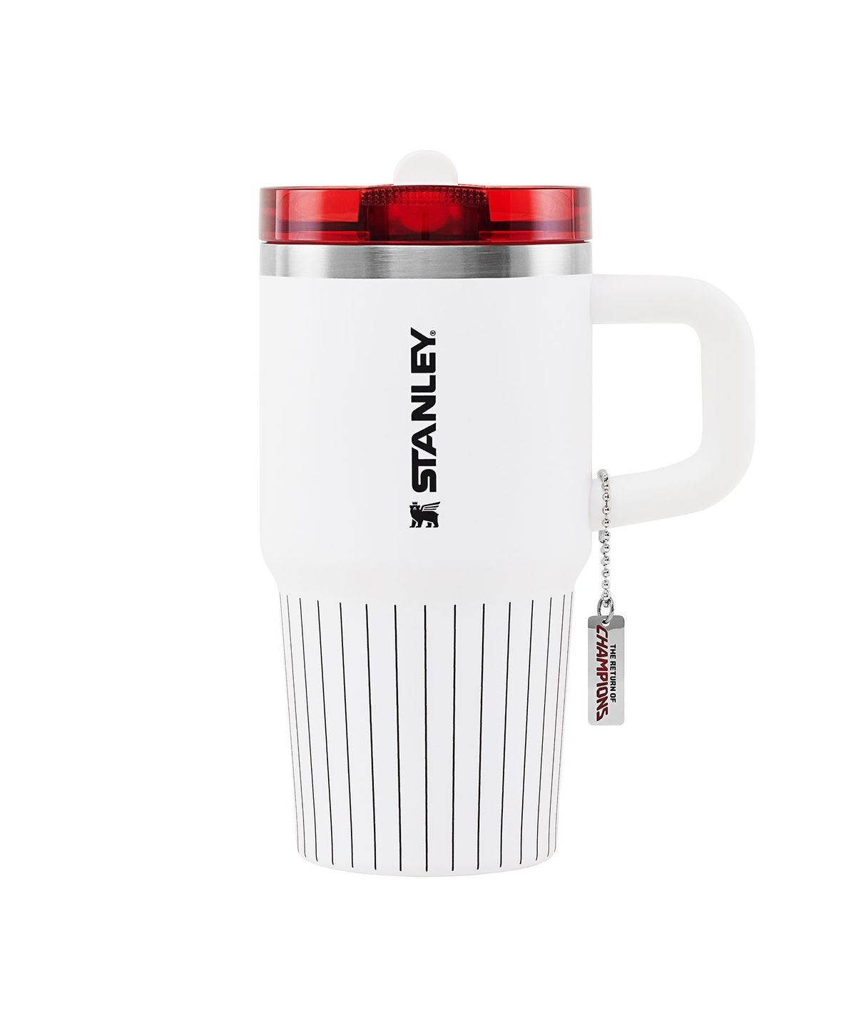 STANLEY 1913 x LG TWINS 聯名系列 Stripe 扣環翻轉吸管不鏽鋼真空隨手杯 591ml
