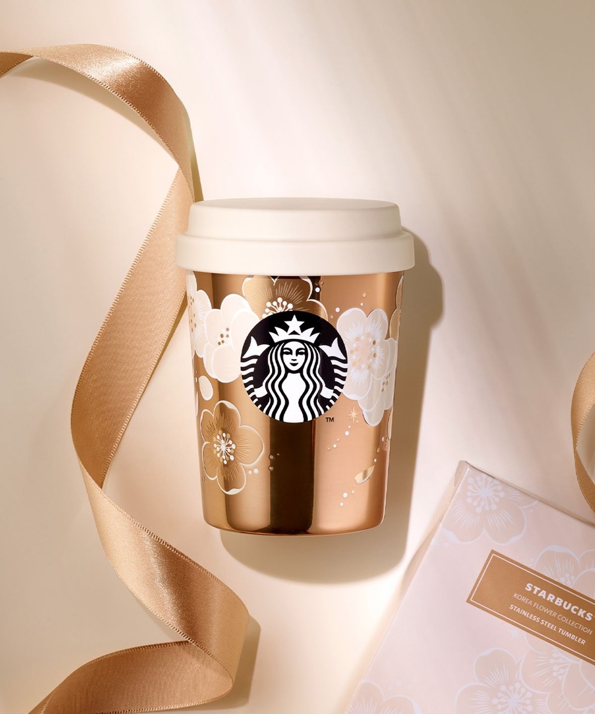 STARBUCKS 星巴克 SS 梨花 퀸텐 不鏽鋼真空保溫杯 237ml