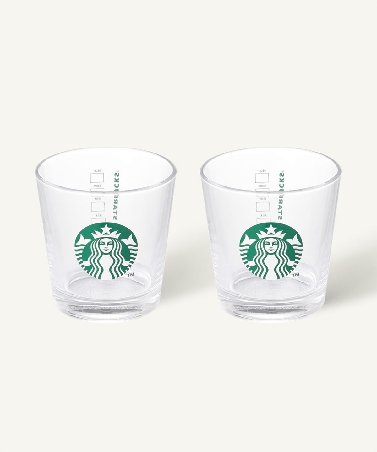 STARBUCKS 星巴克 經典賽倫女神迷你玻璃杯套裝 250ml (2入組)