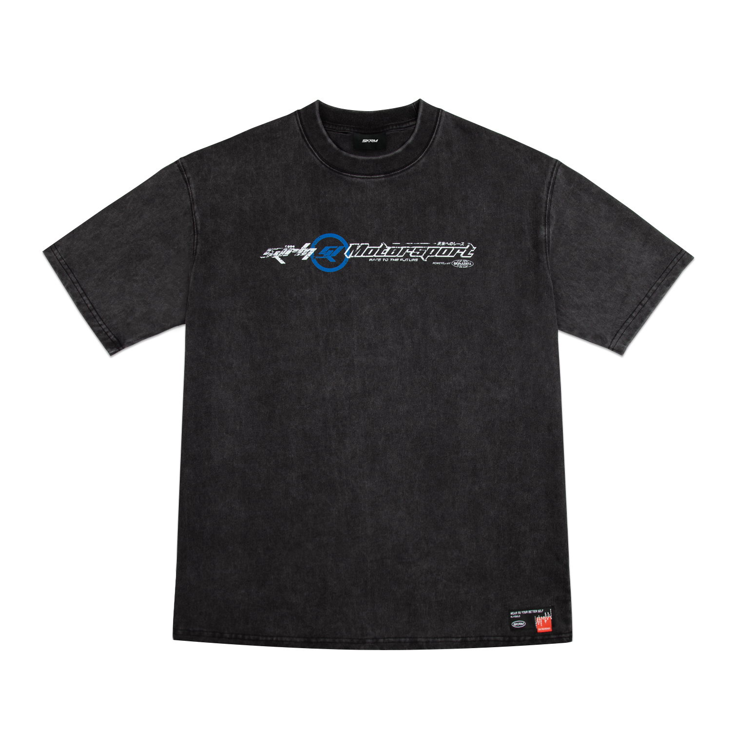 SKINARMA Asphalt 賽車風格 T-Shirt (洗水黑)