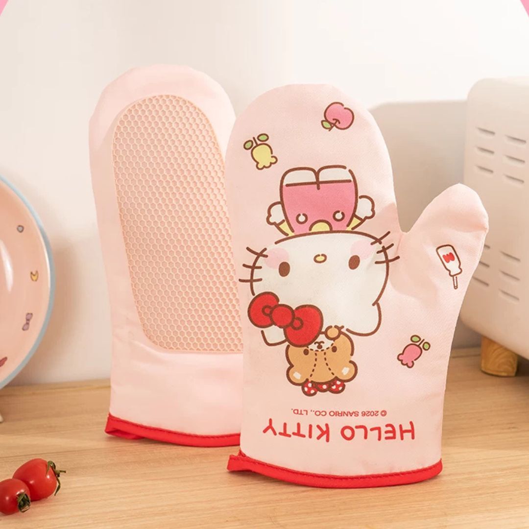 Hello Kitty Sanrio |  防燙隔熱手套(一對)