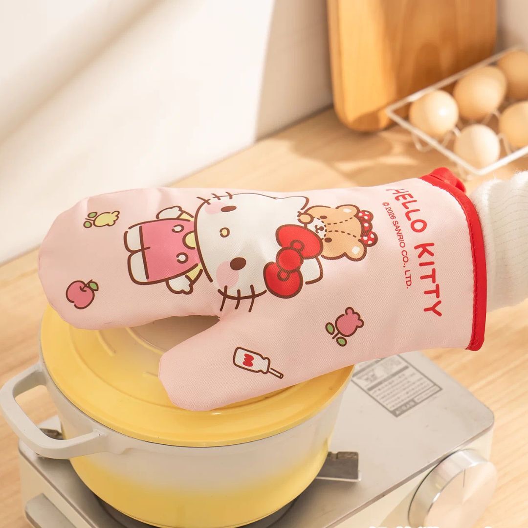 Hello Kitty Sanrio |  防燙隔熱手套(一對)