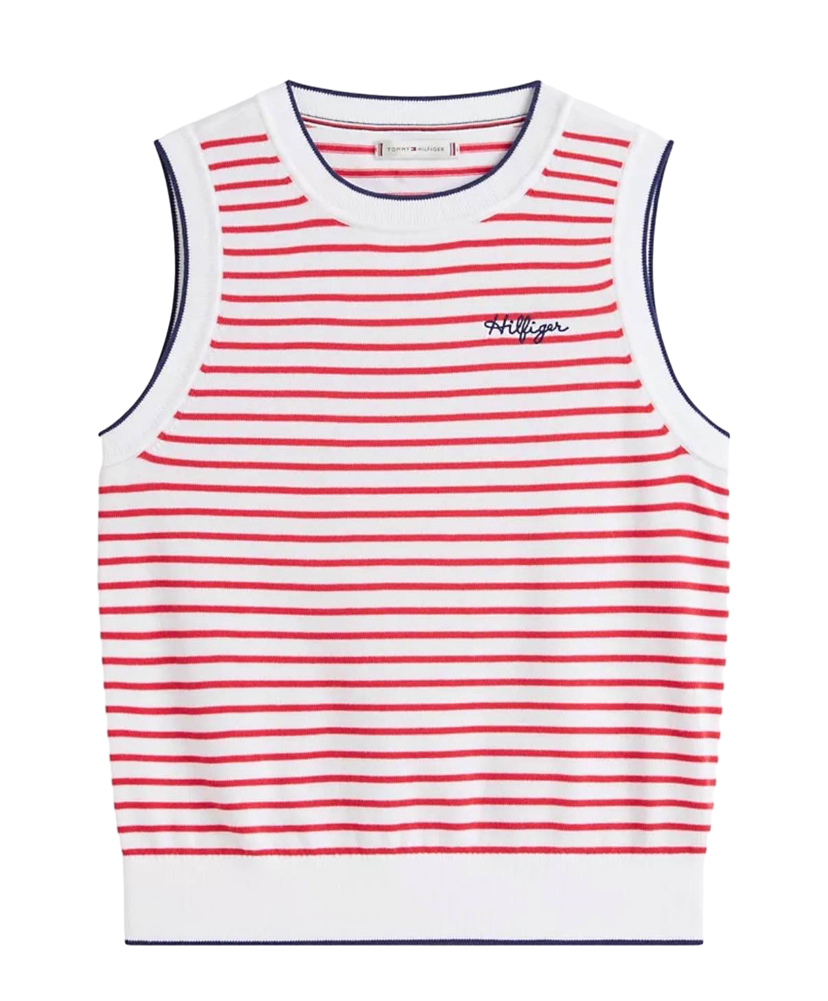 【Tommy Hilfiger USA】Tommy Hilfiger Striped Shirt XW08541  紅