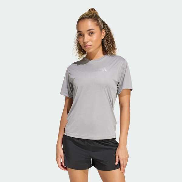 Adidas 愛迪達 Run Ess Tee W KA0227 女 T恤 運動上衣 跑步上布 灰 亞版 吸濕排汗