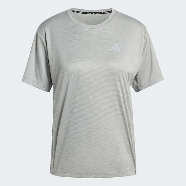 Adidas 愛迪達 Run Ess Tee W KA0227 女 T恤 運動上衣 跑步上布 灰 亞版 吸濕排汗