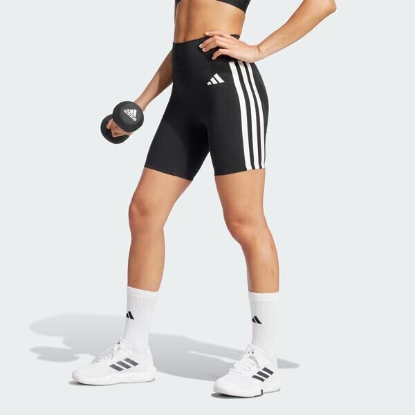 Adidas 愛迪達 Opt Ess 3s S JD6536 女 短褲 運動短褲 健身 訓練 黑 緊身 吸濕排汗