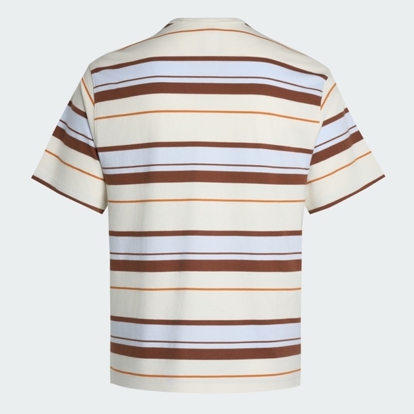 Adidas 愛迪達 Stripe Tee 圖 KX1267 男 T恤 運動上衣 休閒短袖 米 藍 亞版 純棉