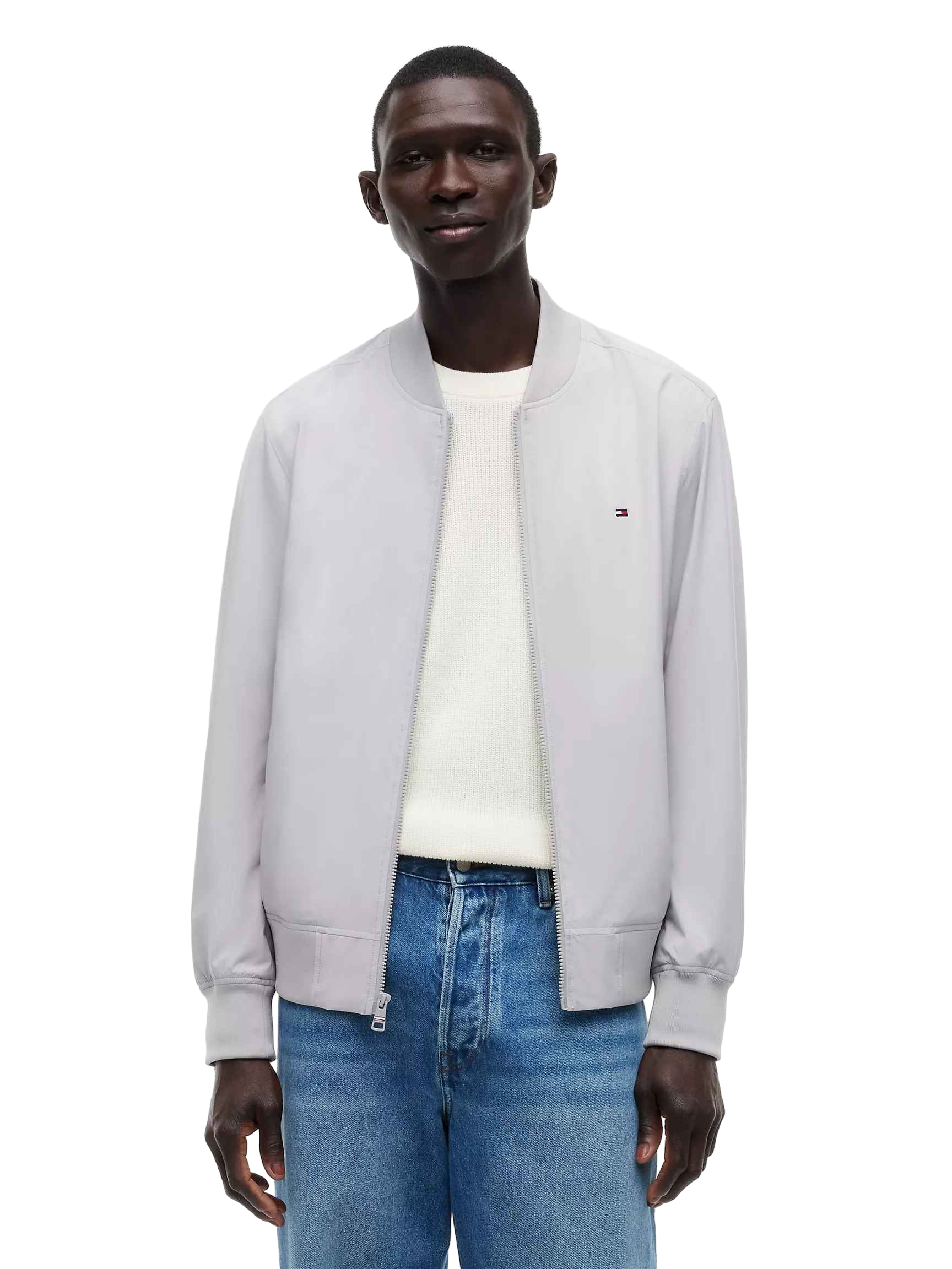 【Tommy Hilfiger USA】TH Performance Water-Repellent Bomber XM07286 021 PS3  灰