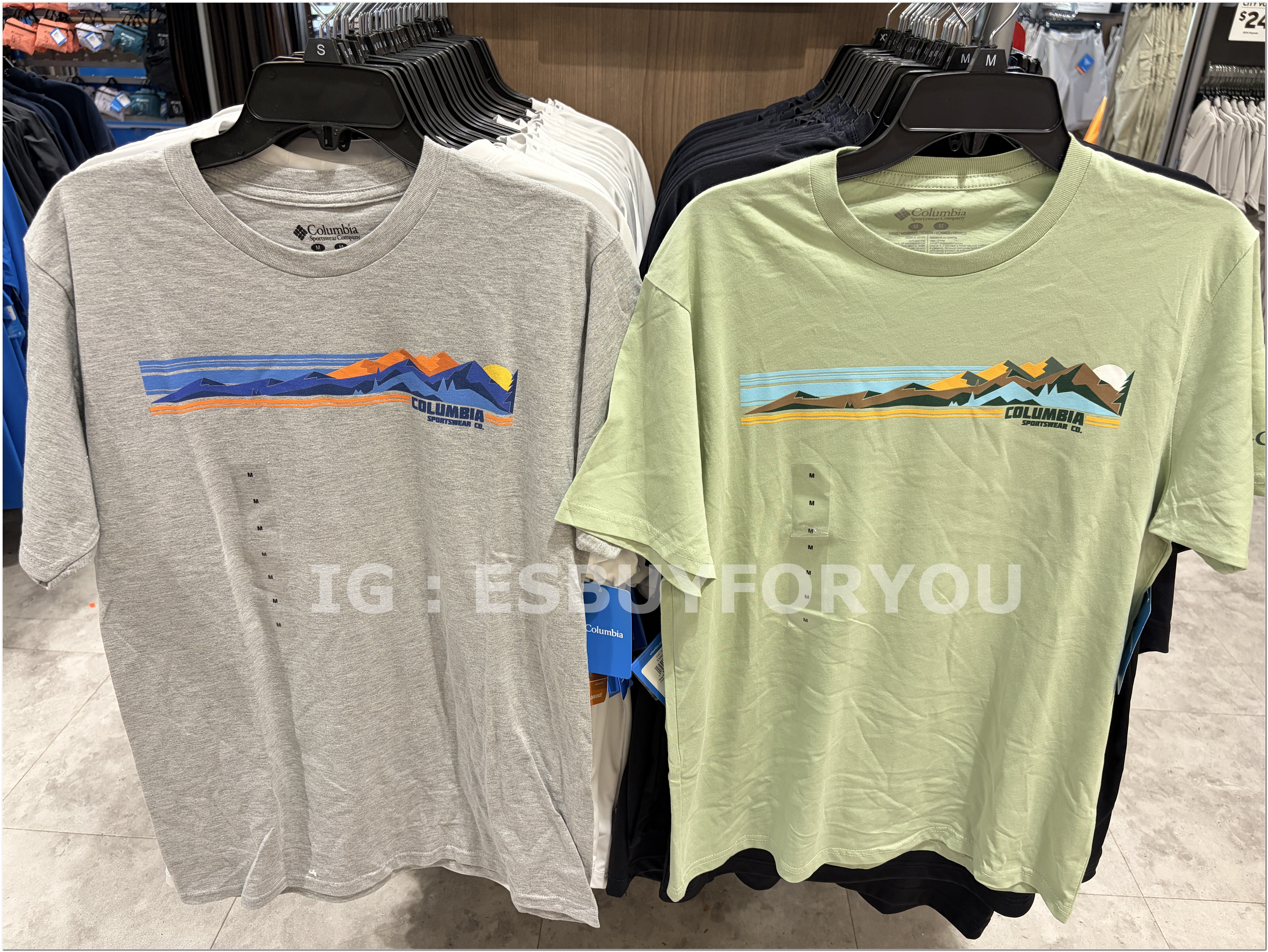 【限時】Columbia 男大人 造型圖案 短TEE (2色)