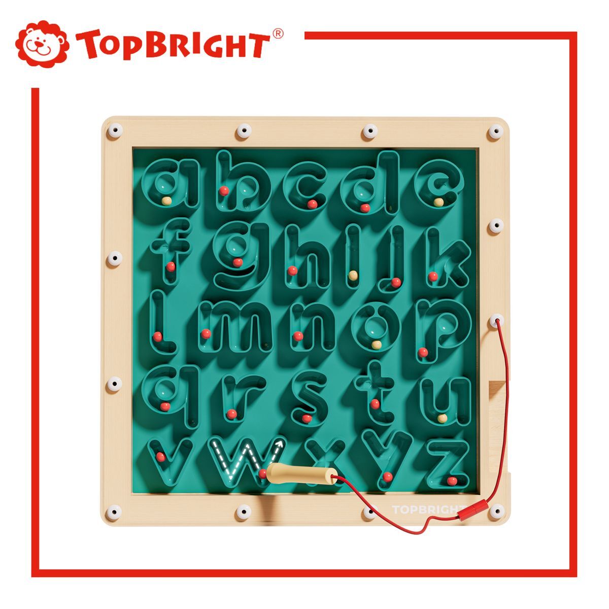 【Top Bright】ABC 磁石字母描繪學習板