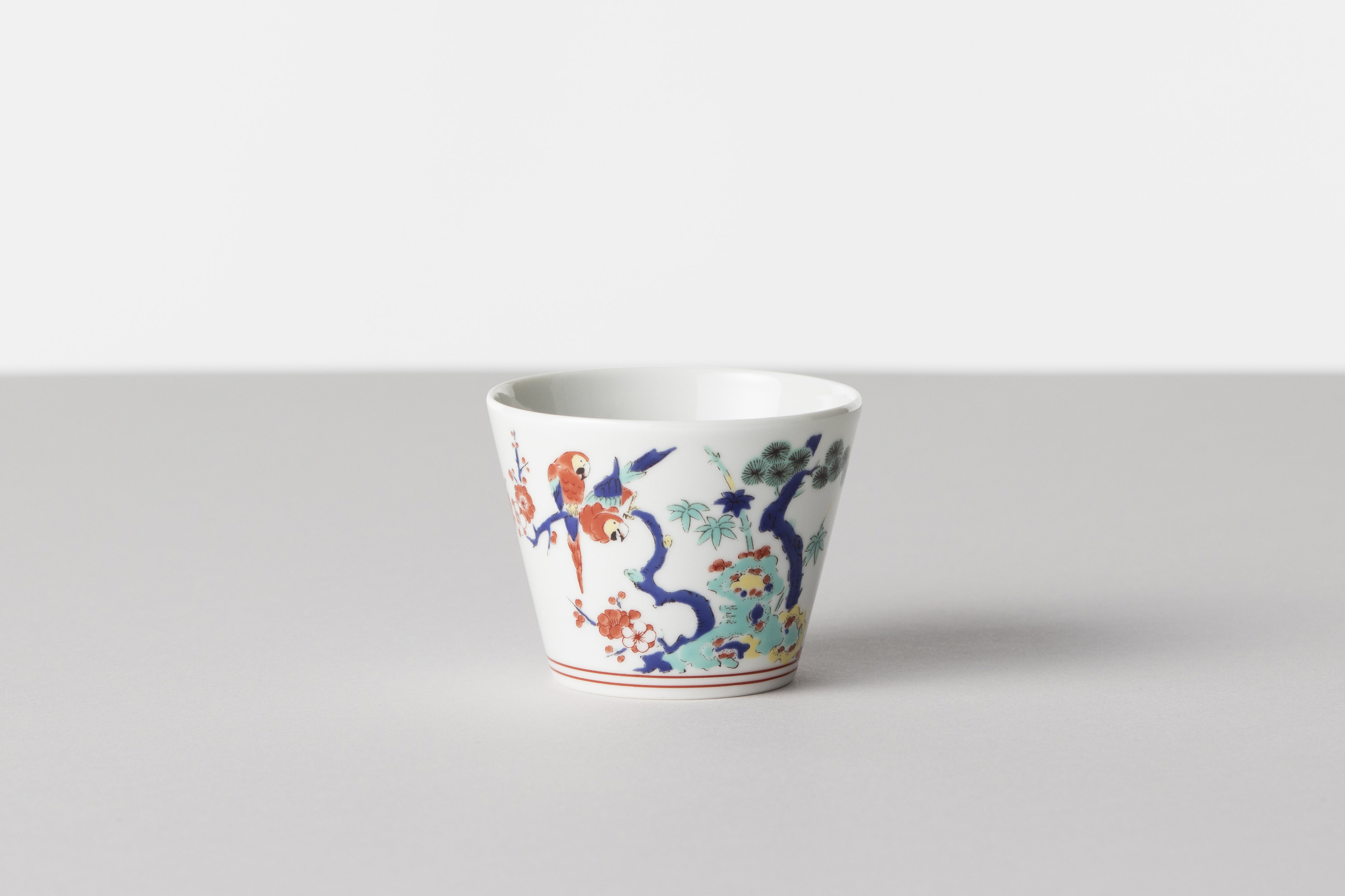 BARBAR - 蕎麥豬口杯 彩繪／金剛鸚鵡