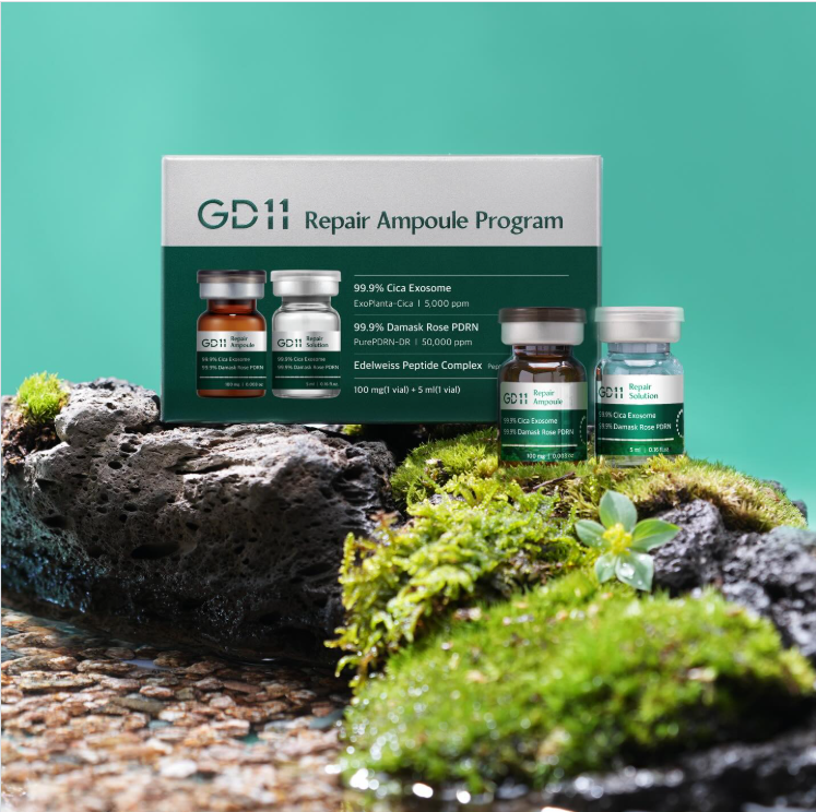 預訂6月中到【GD11 PDRN凍乾粉+安瓶再生修復2支套裝】
