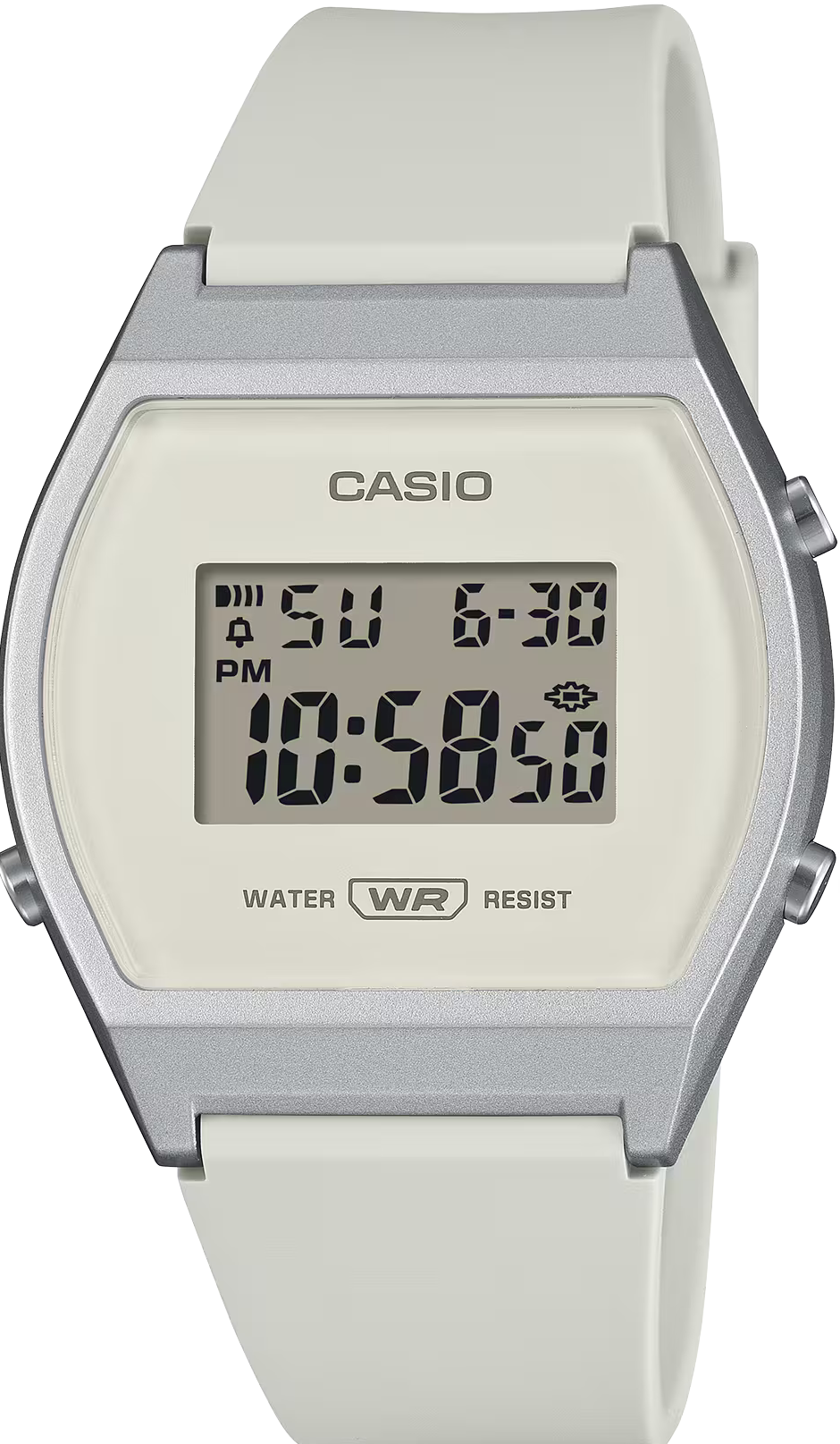 萬年鐘錶 - CASIO 卡西歐 運動休閒橡膠錶帶電子錶  LW-204-7A 錶徑 : 35 MM
