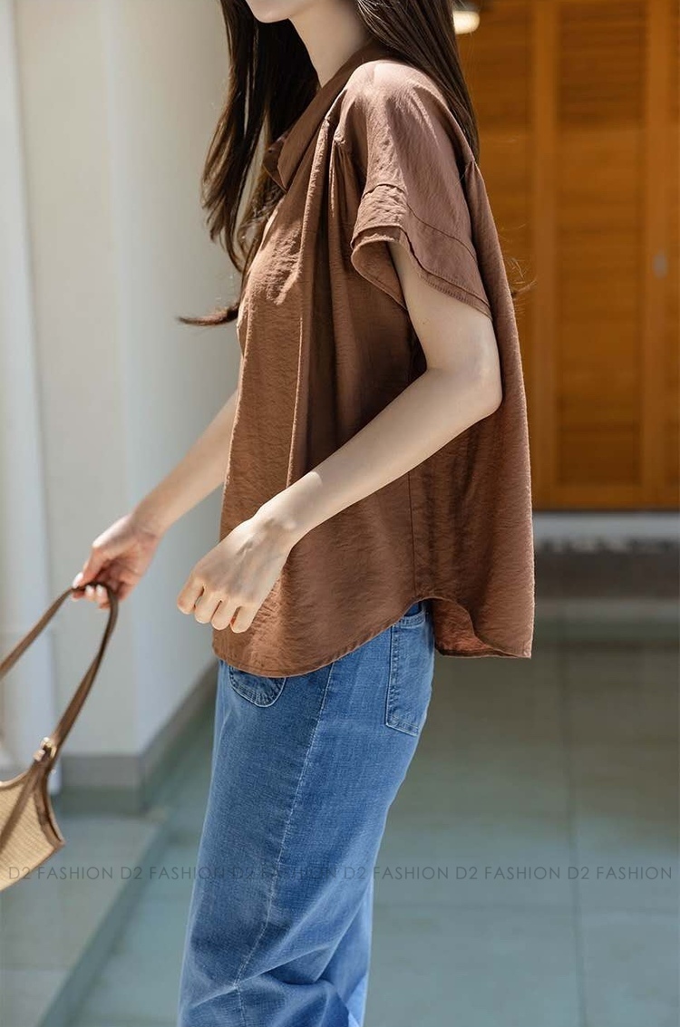 薄棉麻Basic Shirt #6812