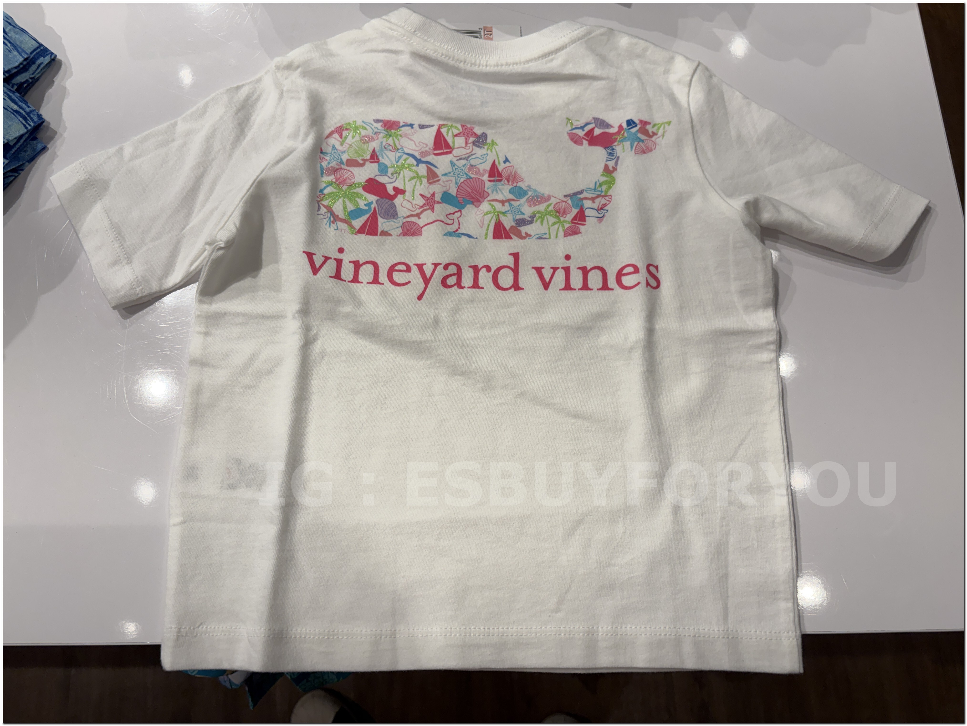 【限時】Vineyard Vines小鯨魚 女童裝 貝殼鯨魚 短TEE