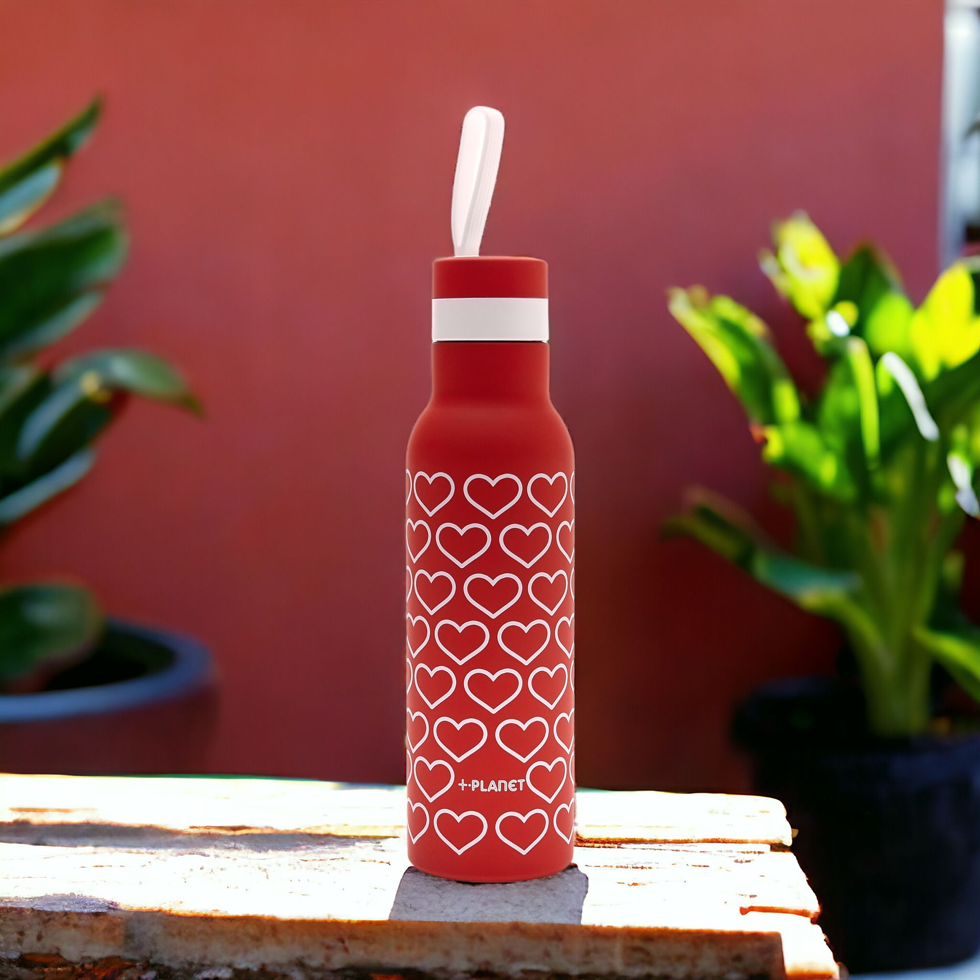 【限量福利品】愛心 不鏽鋼輕量保溫瓶500ml