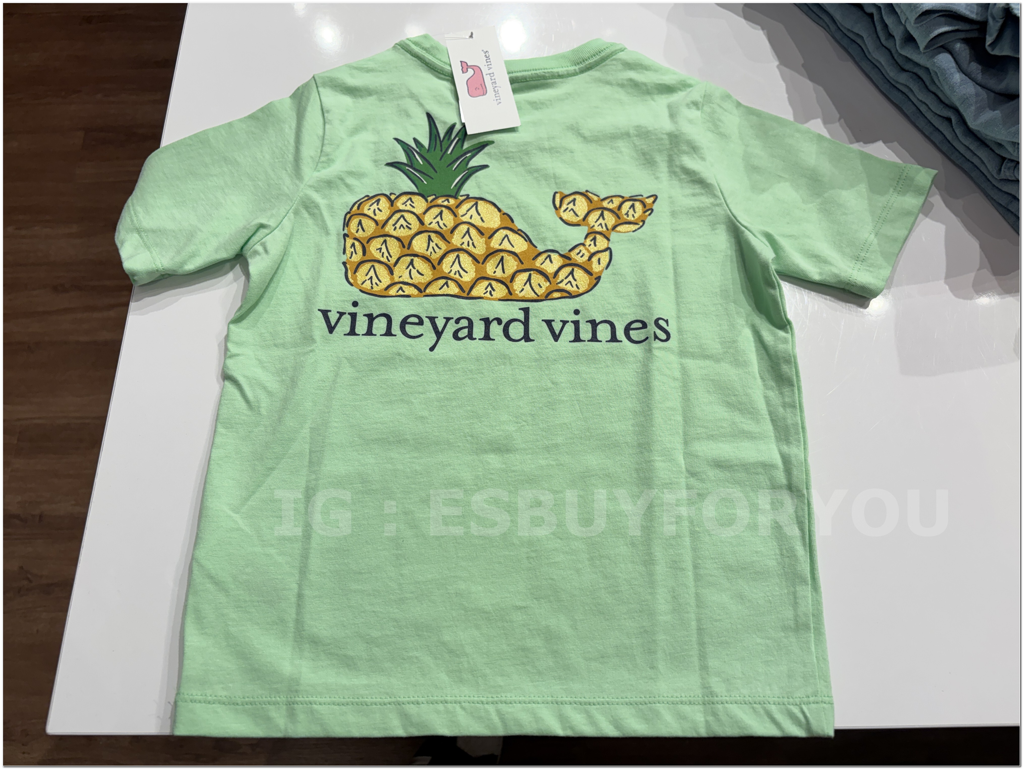 【限時】Vineyard Vines小鯨魚 女童裝 鳳梨鯨魚 短TEE