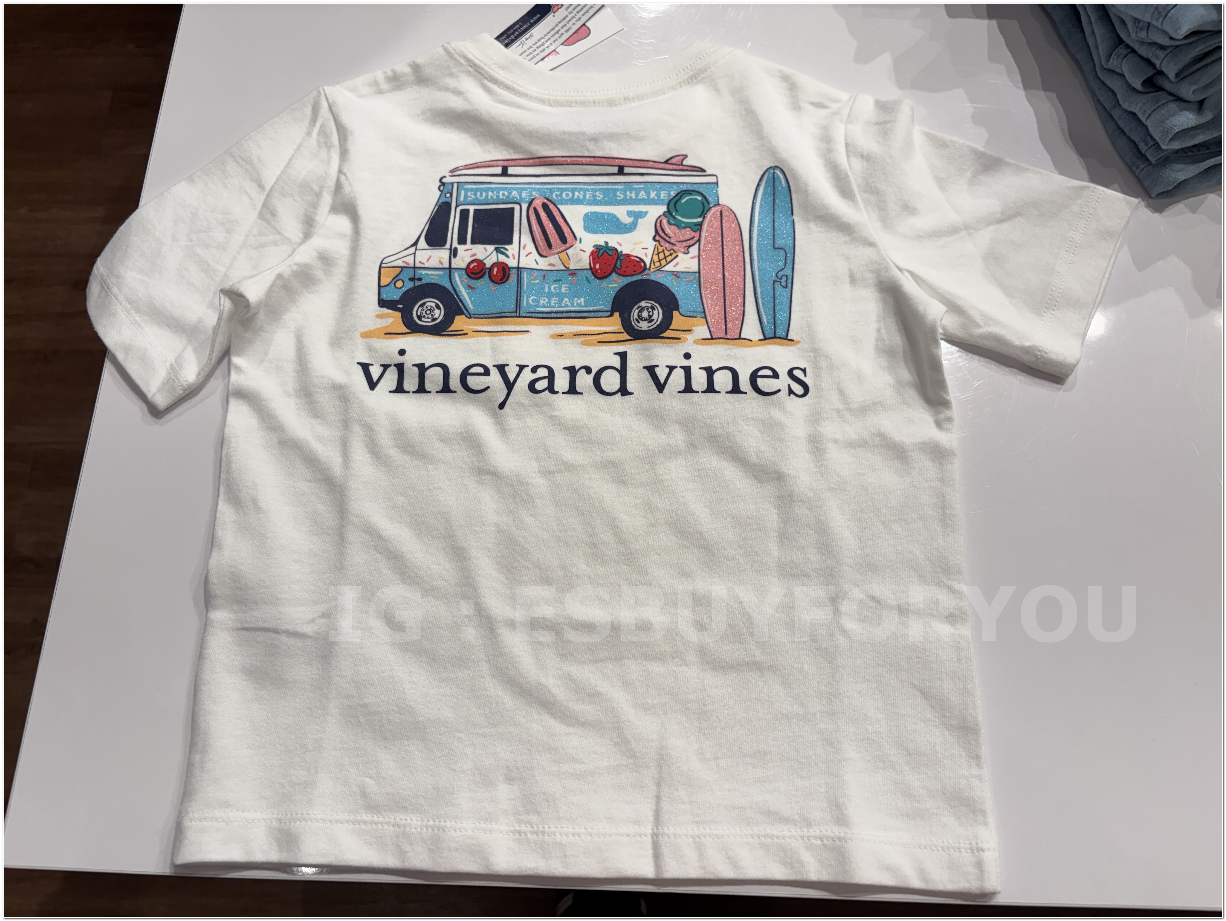 【限時】Vineyard Vines小鯨魚 女童裝 冰淇淋車 短TEE