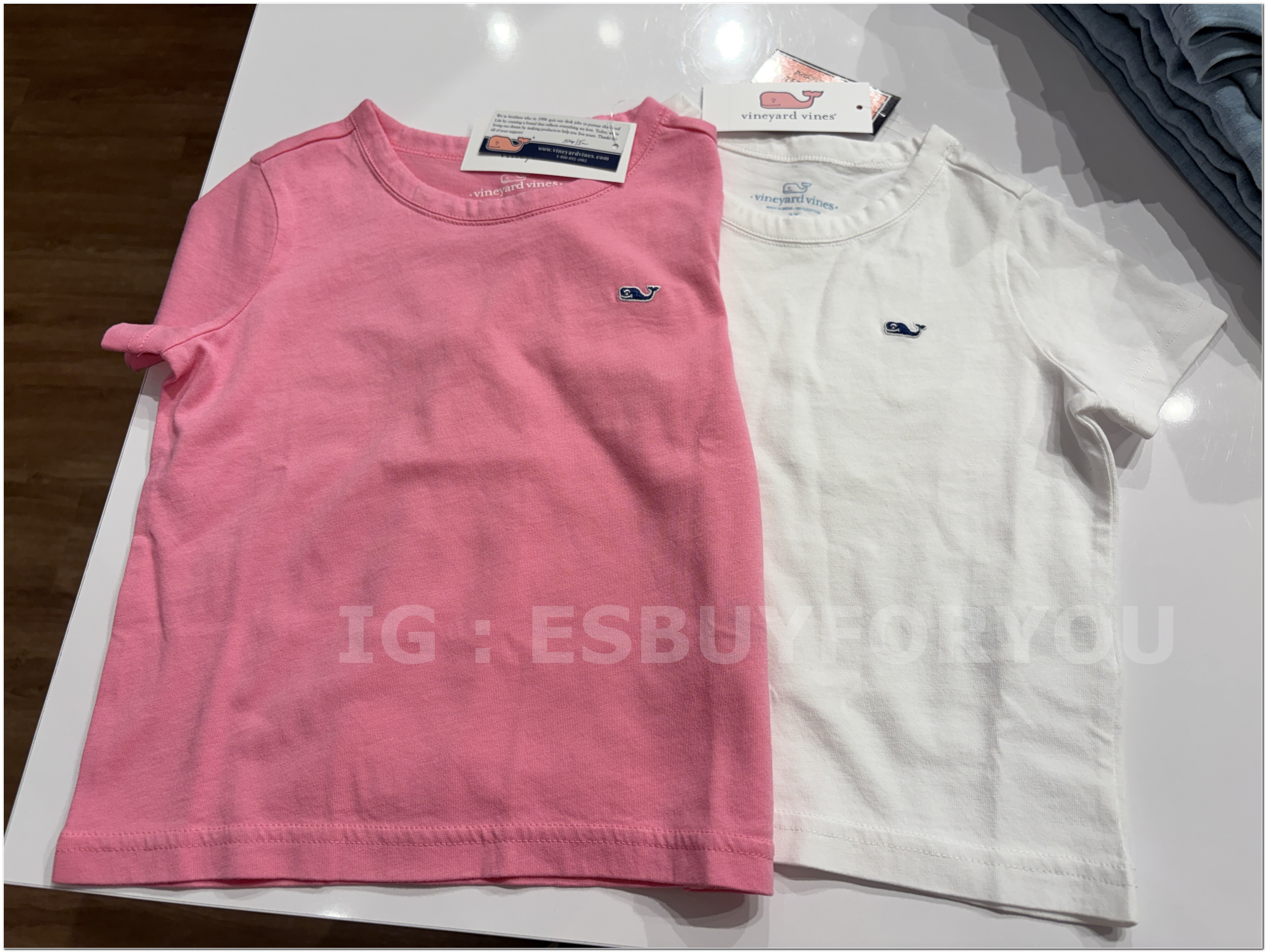 【限時】Vineyard Vines小鯨魚 女童裝 經典小標 短TEE (2色)