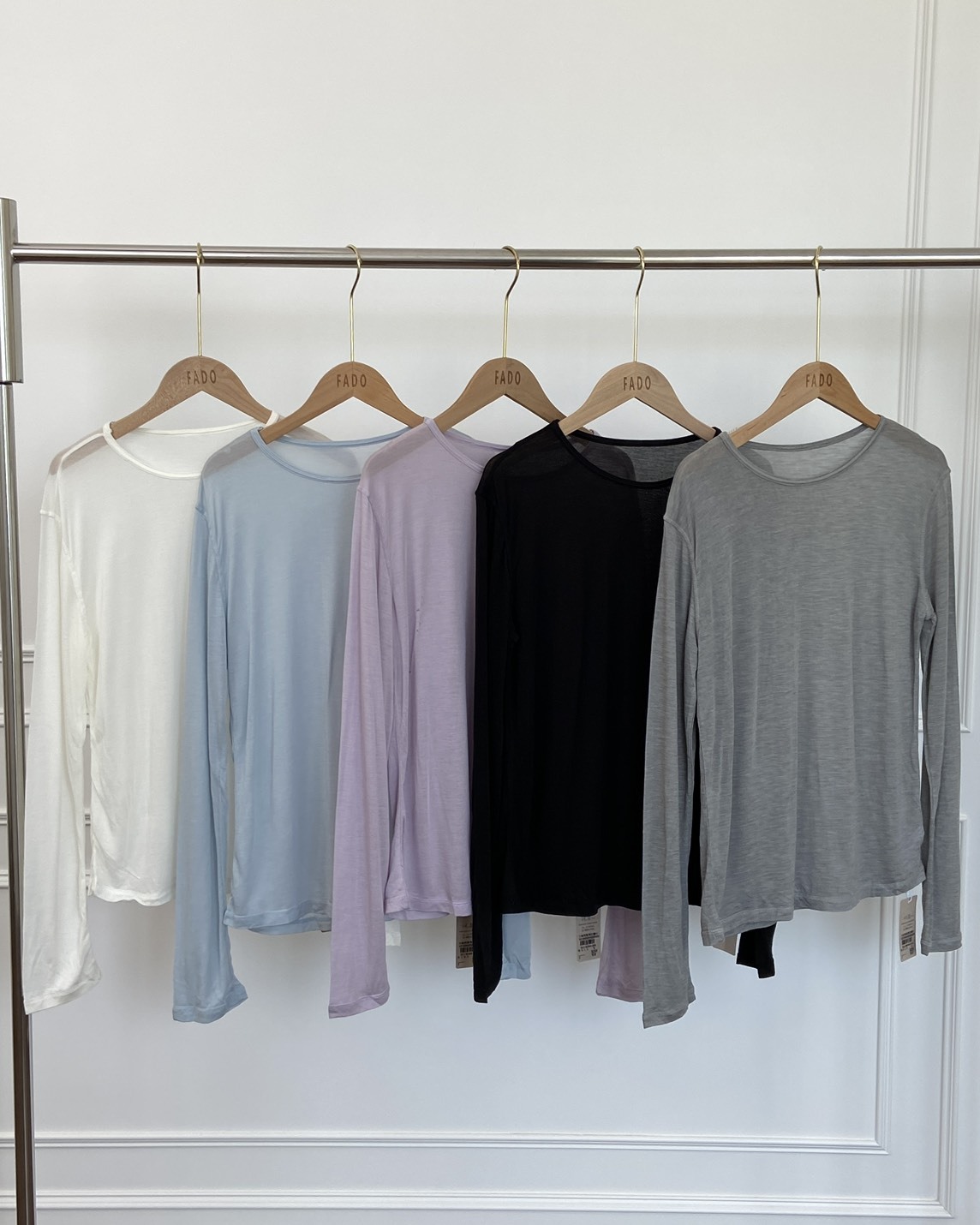 法朵Fado shop｜天絲圓領打底上衣 021B096 五色