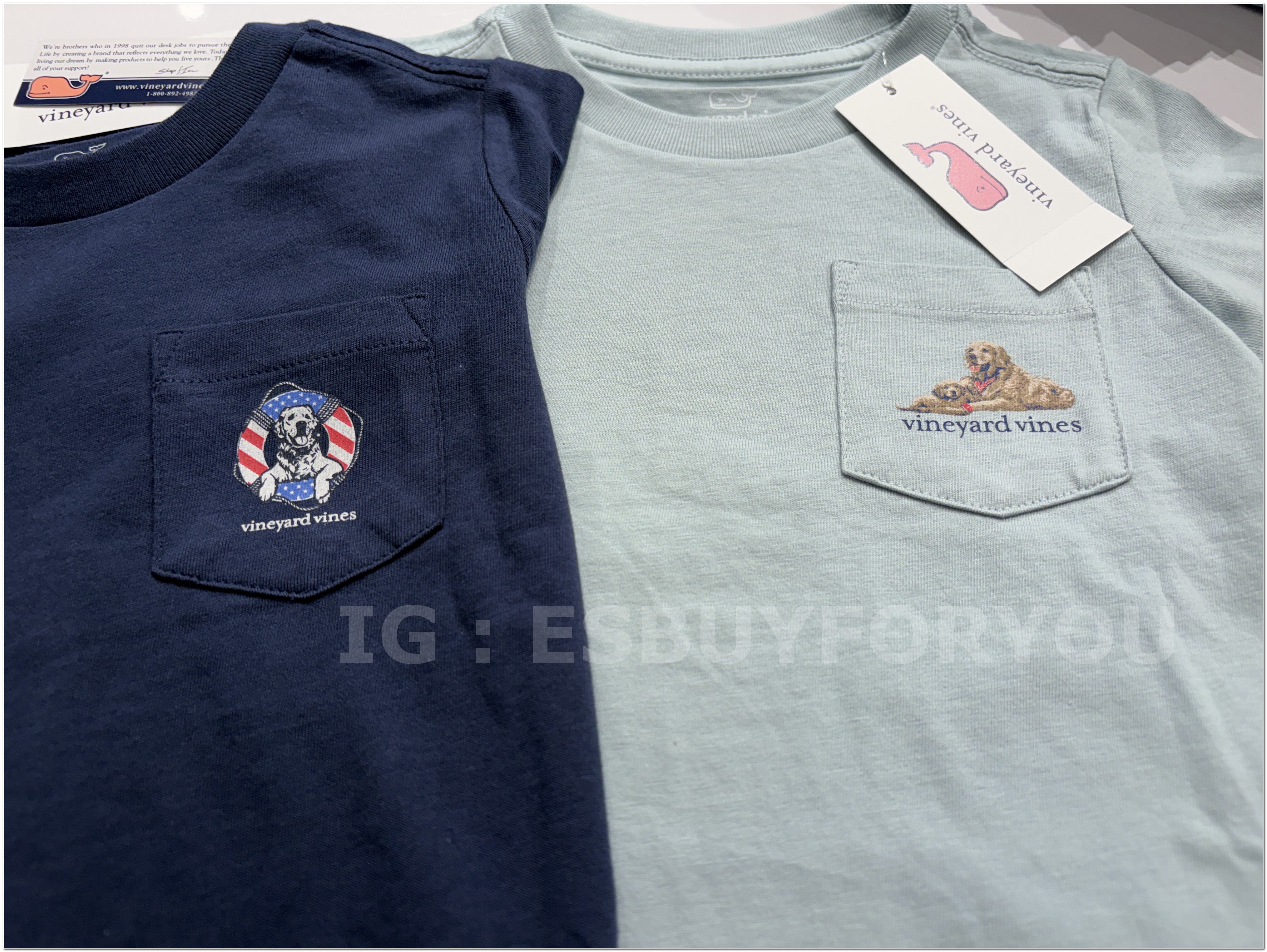 【限時】Vineyard Vines小鯨魚 男童裝 狗狗 短TEE (2色)