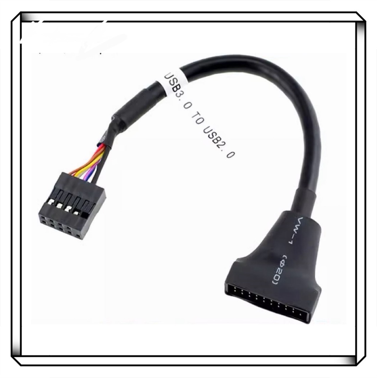 9PIN 轉 20PIN 老主機板轉接線 USB3.0 轉 USB2.0