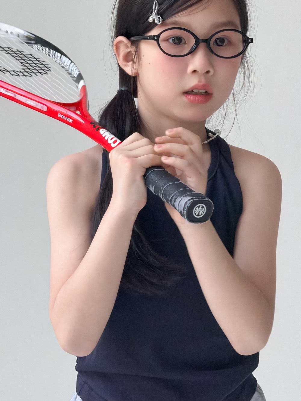 兩色掛脖運動背心/兩色運動短褲