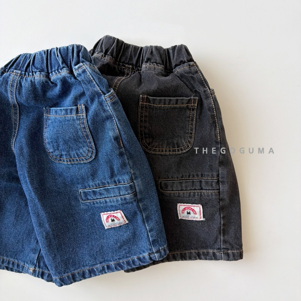 韓國🇰🇷THEGOGUMA 五分Ａ字牛仔褲(XS-XL/JS-JL)
