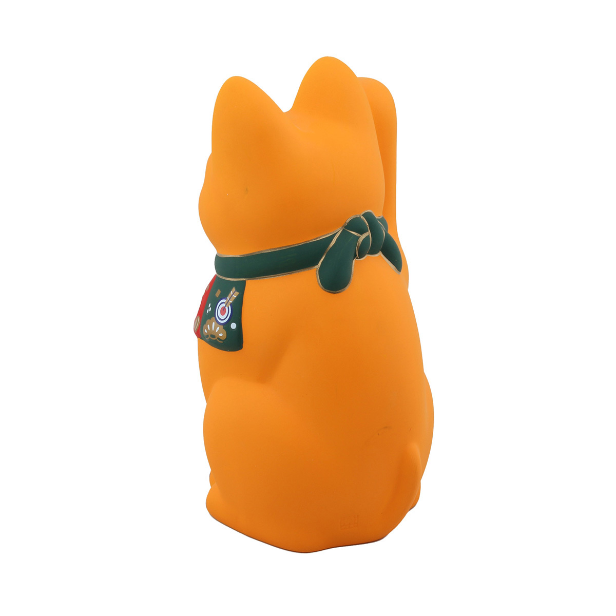 日本 薬師窯 H16cm 陶瓷招財貓 (橘色) -Y-3137
