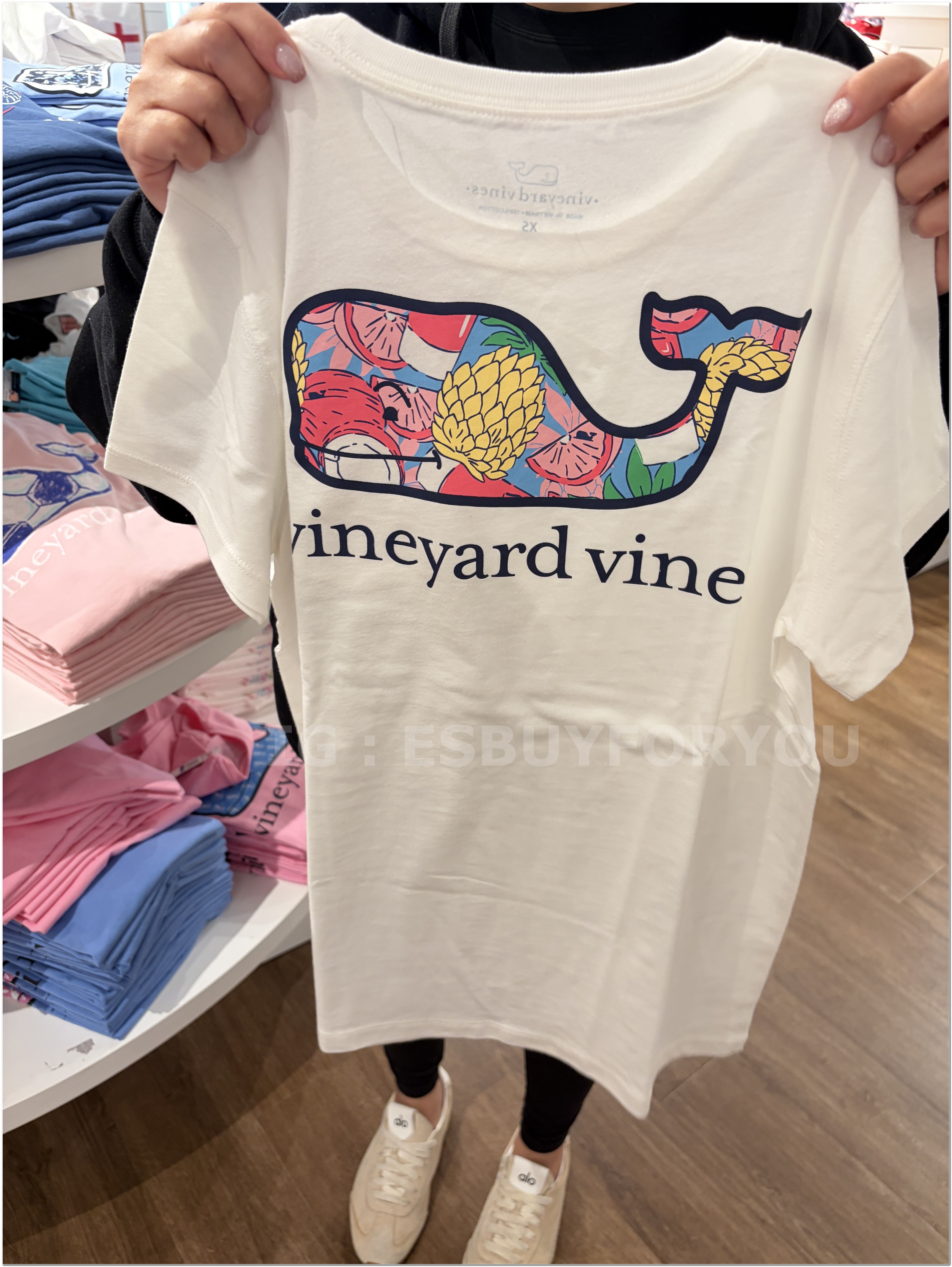 【限時】Vineyard Vines小鯨魚 女大人 造型小鯨魚 短TEE