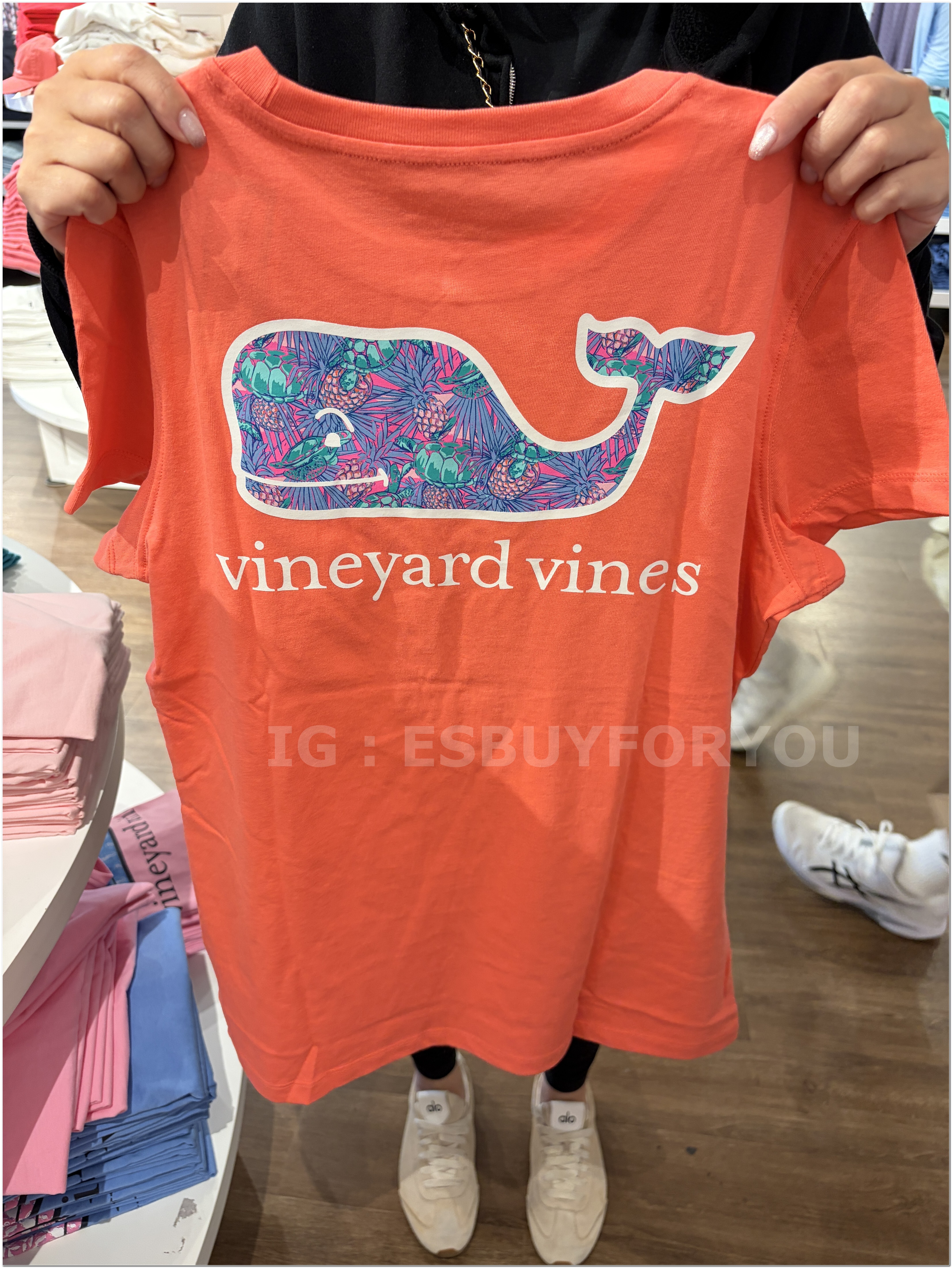 【限時】Vineyard Vines小鯨魚 女大人 造型小鯨魚 短TEE