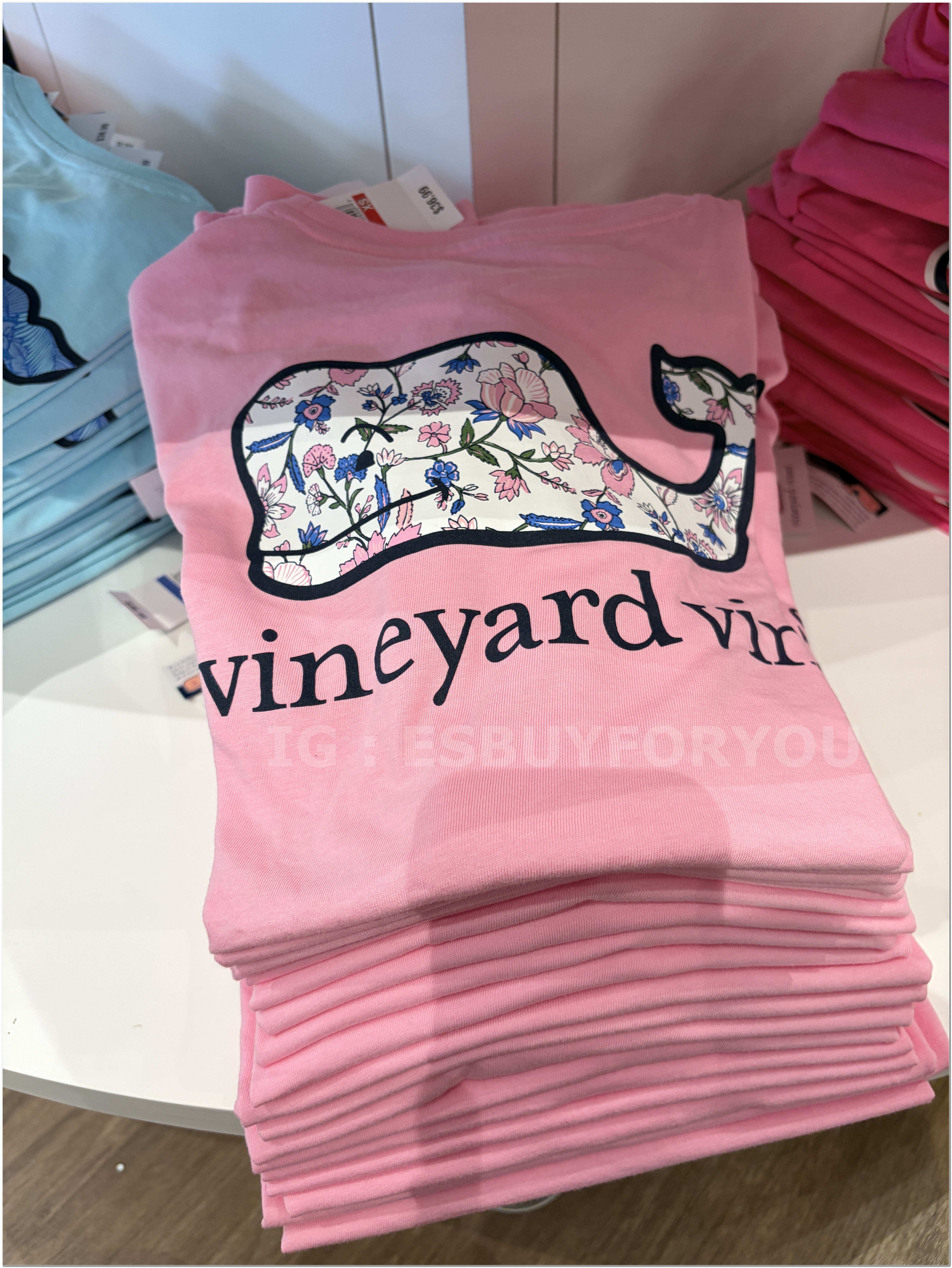 【限時】Vineyard Vines小鯨魚 女大人 碎花小鯨魚 短TEE