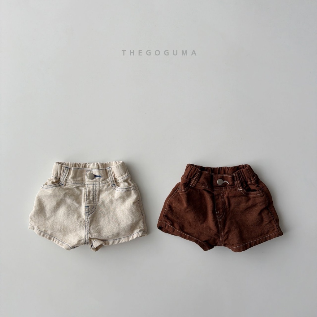 韓國🇰🇷THEGOGUMA 車線彈性牛仔短褲(XS-XL/JS-JL)