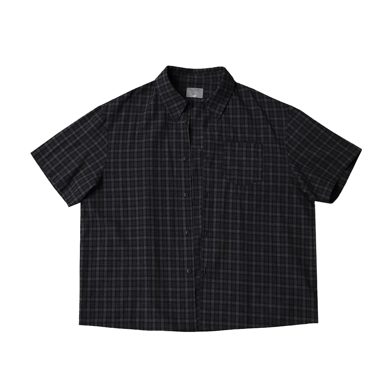 【車庫服飾】Anonymous Talking S26-SS04 Short Sleeve Shirt / 短版格紋襯衫